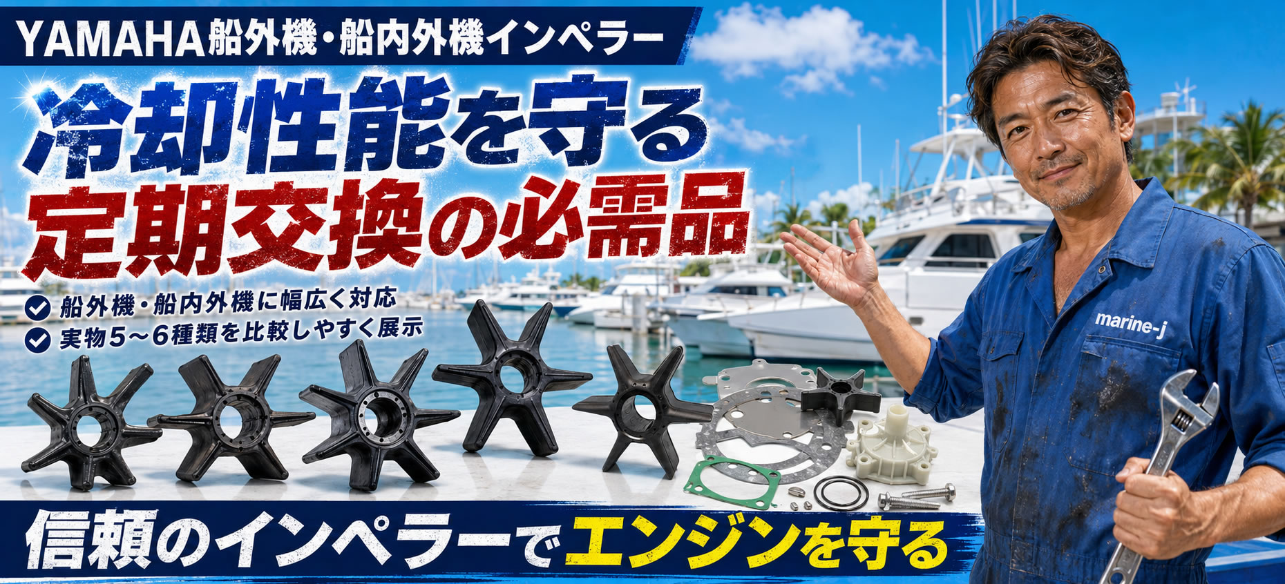YAMAHA/インペラー/船外機用/FT8D/F9.9CF20/63V-44352-01の失敗