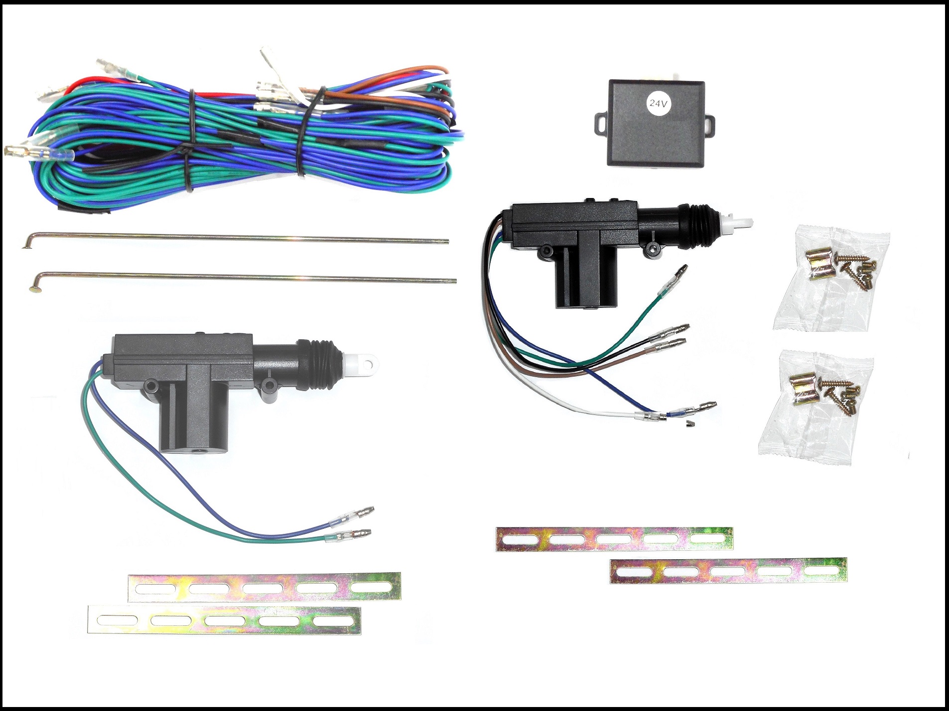 24ボルト用集中ドアロックセット 2ドア用